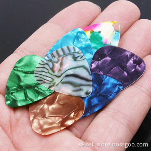 Standard Colorful Celluloid Guitar Picks Plectrums, OEM Orders are Welcome